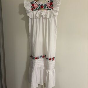 Mi Golondrina Reina Blanca Arroyo Maxi Dress